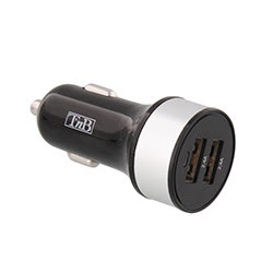 Chargeur allume-cigare 24W - 2 ports#