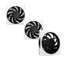 Apex Stealth Metal 120mm- 2000rpm Blanc Pack de 3