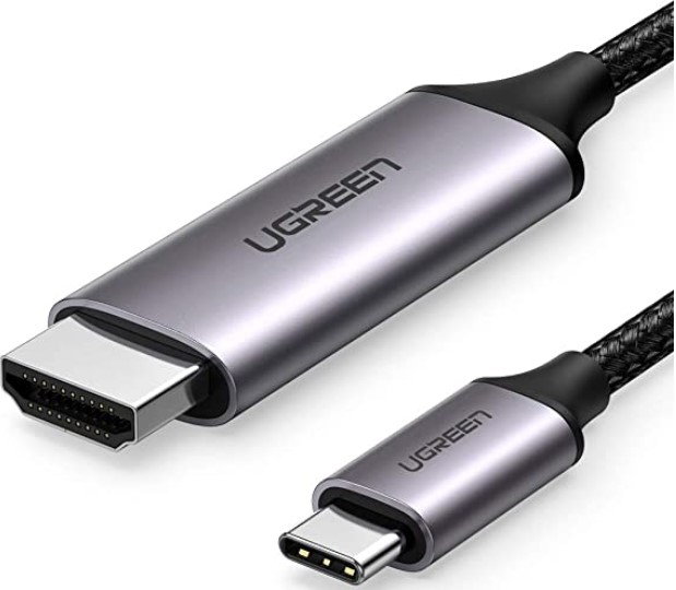 Câble USB-C vers HDMI Tressé mâle/mâle - 1.5m#