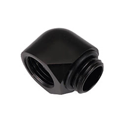 Fitting Male/Femelle 90° noir - 14mm
