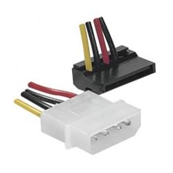Adaptateur Alim SATA coudé vers Molex#