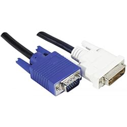 Câble DVI Male vers VGA - 1.8m#-Seconde Vie-Etat Satisfaisant