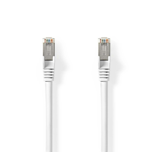 Câble RJ45 CAT8.1 S/FTP mâle/mâle - 20m - Blanc