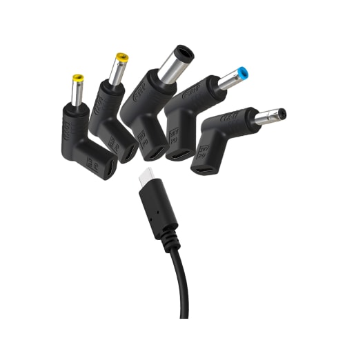 5 Embouts chargeurs USB-C vers HP - Noir