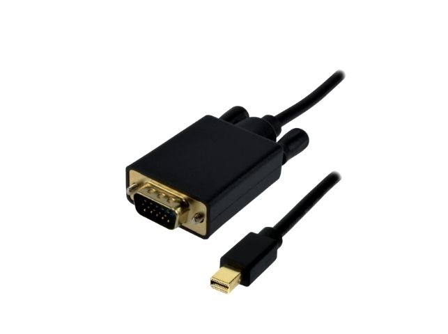 Câble Mini DisplayPort/VGA mâle/mâle- 1.5m - Noir
