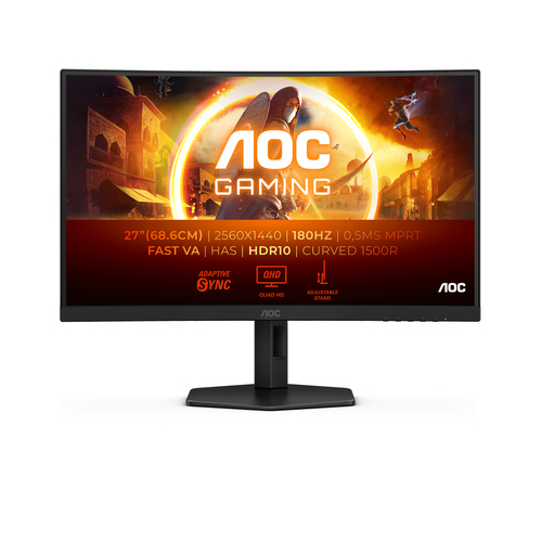 CQ27G4X 27" CURVE QHD/180Hz/VA/0.5ms/Adapt Sync-Seconde Vie-Très Bon Etat