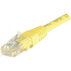Cordon Cat 6, 4P Moule 3.00 m FTP Jaune#