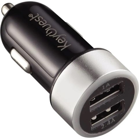 Chargeur allume cigare - 2xUSB - Noir/Gris