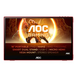 16G3 Portable 15.6" FHD/144Hz/IPS/4ms/USB-C/G-Sync 