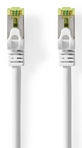 Câble RJ45 CAT7 S/FTP mâle/mâle - 15m - Blanc