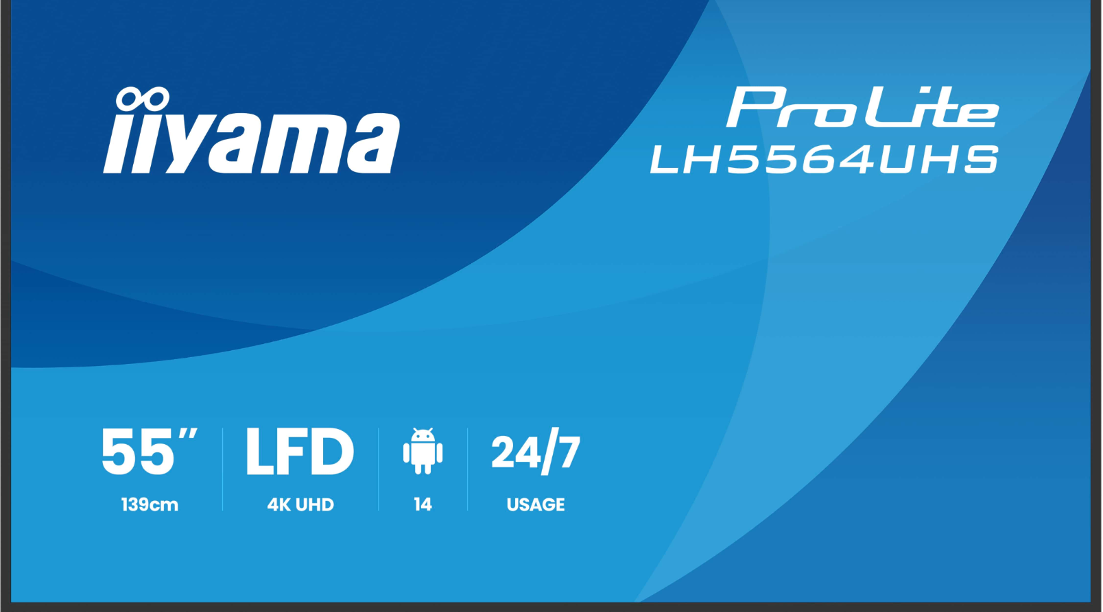 LH5564UHS-B1AG 55" 4K/VA/6.5ms/Android14/iiShare