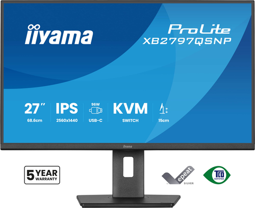 XB2797QSNP-B1 27"QHD/75Hz/IPS/Pivot/KVM/USB-C 96W