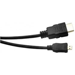 Câble HDMI/m-HDMI Highspeed+Ethernet mâle/mâle-1m#