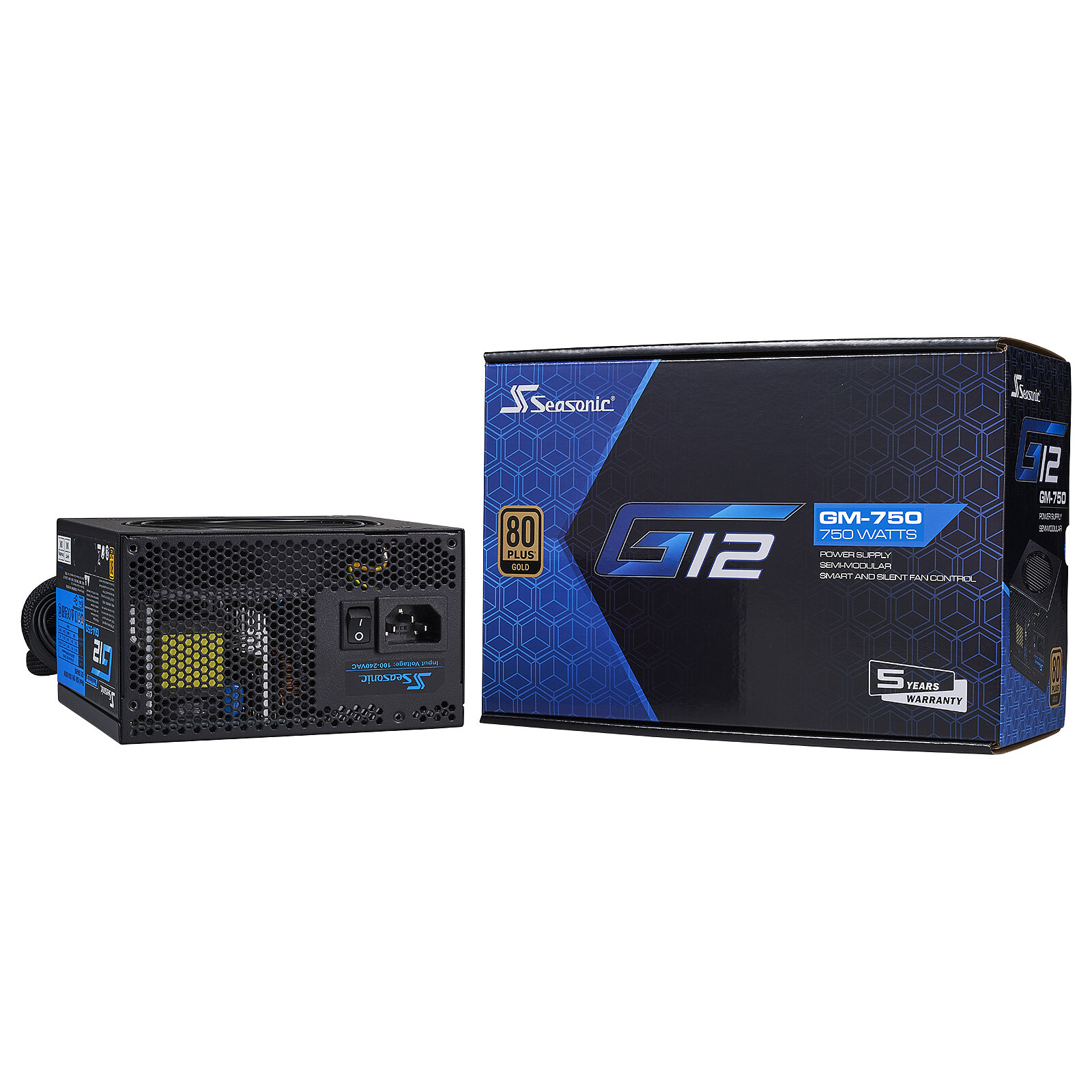 ATX 850W 80+ Gold - G12 GM-850 - SSR-850FM